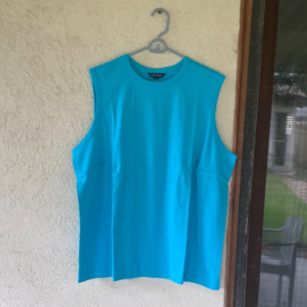 LANDS‘ END SLEEVELESS KNIT TOP